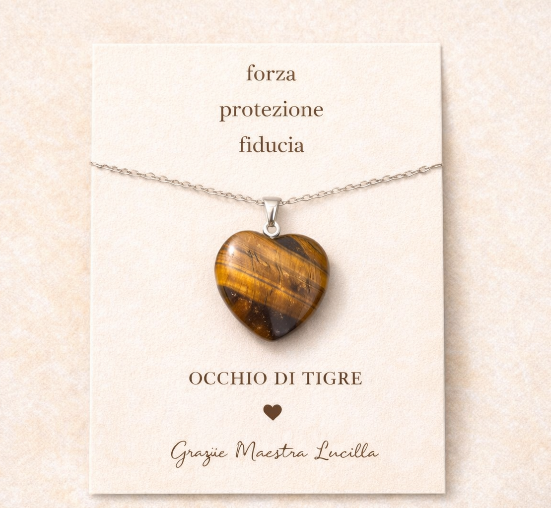 Collana con pendente Occhio di Tigre