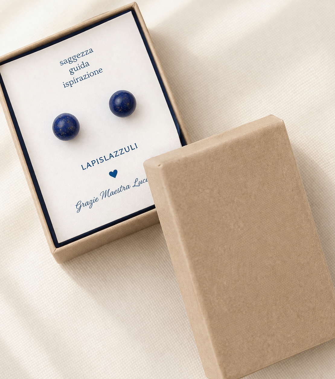 Orecchini sfera Lapislazzuli