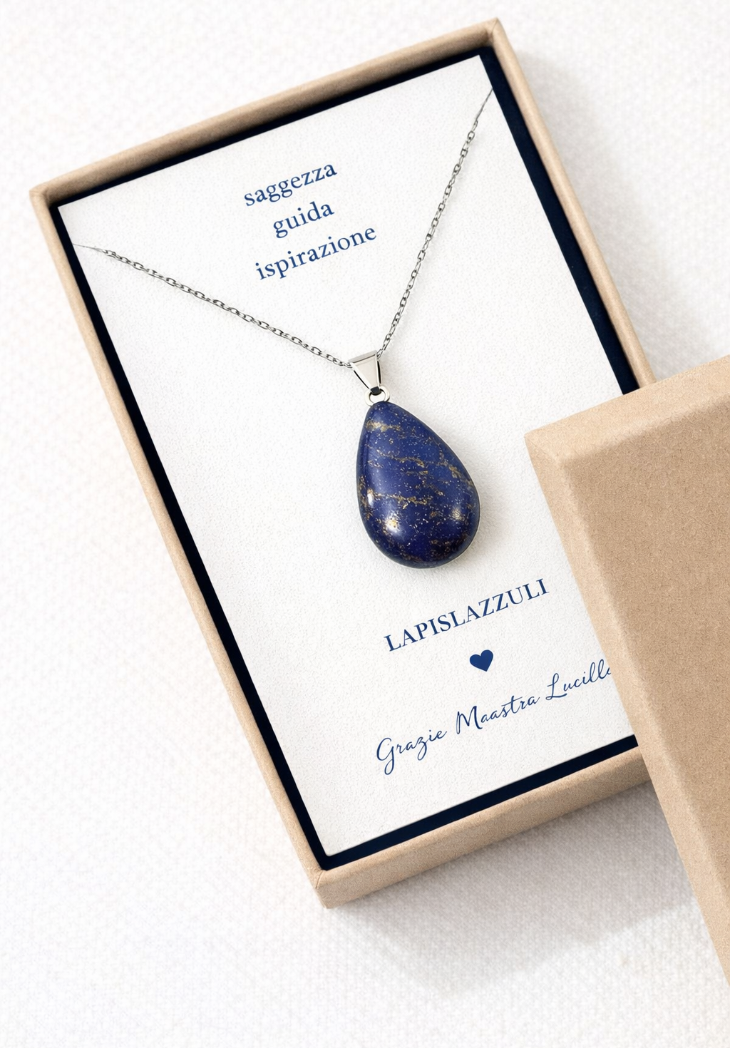 Collana con pendente lapislazzuli