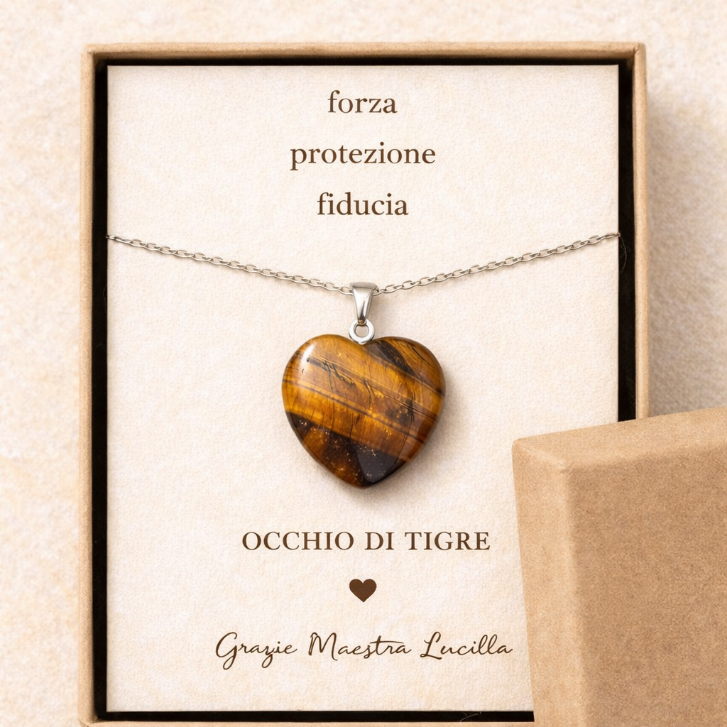 Collana con pendente Occhio di Tigre