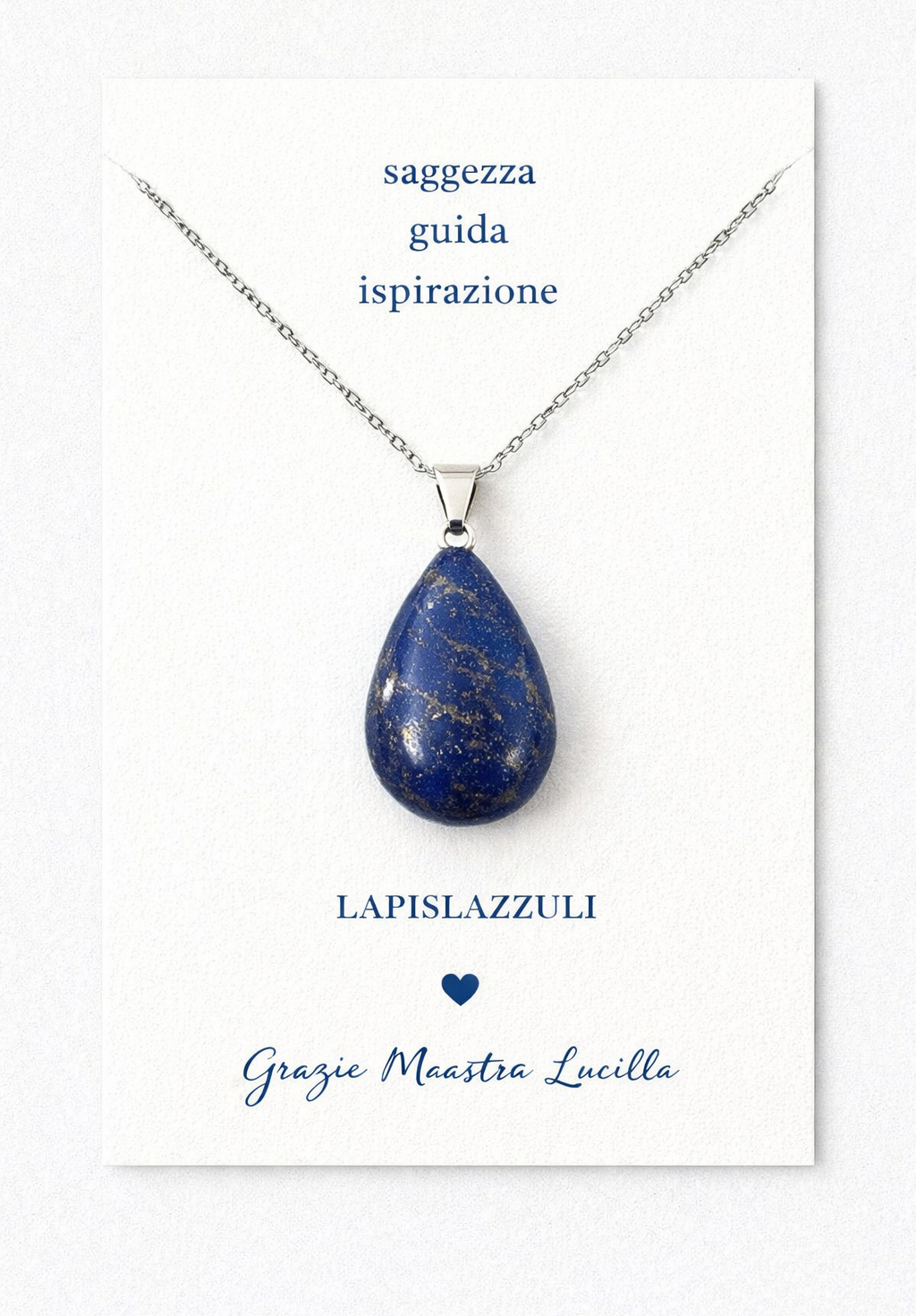Collana con pendente lapislazzuli